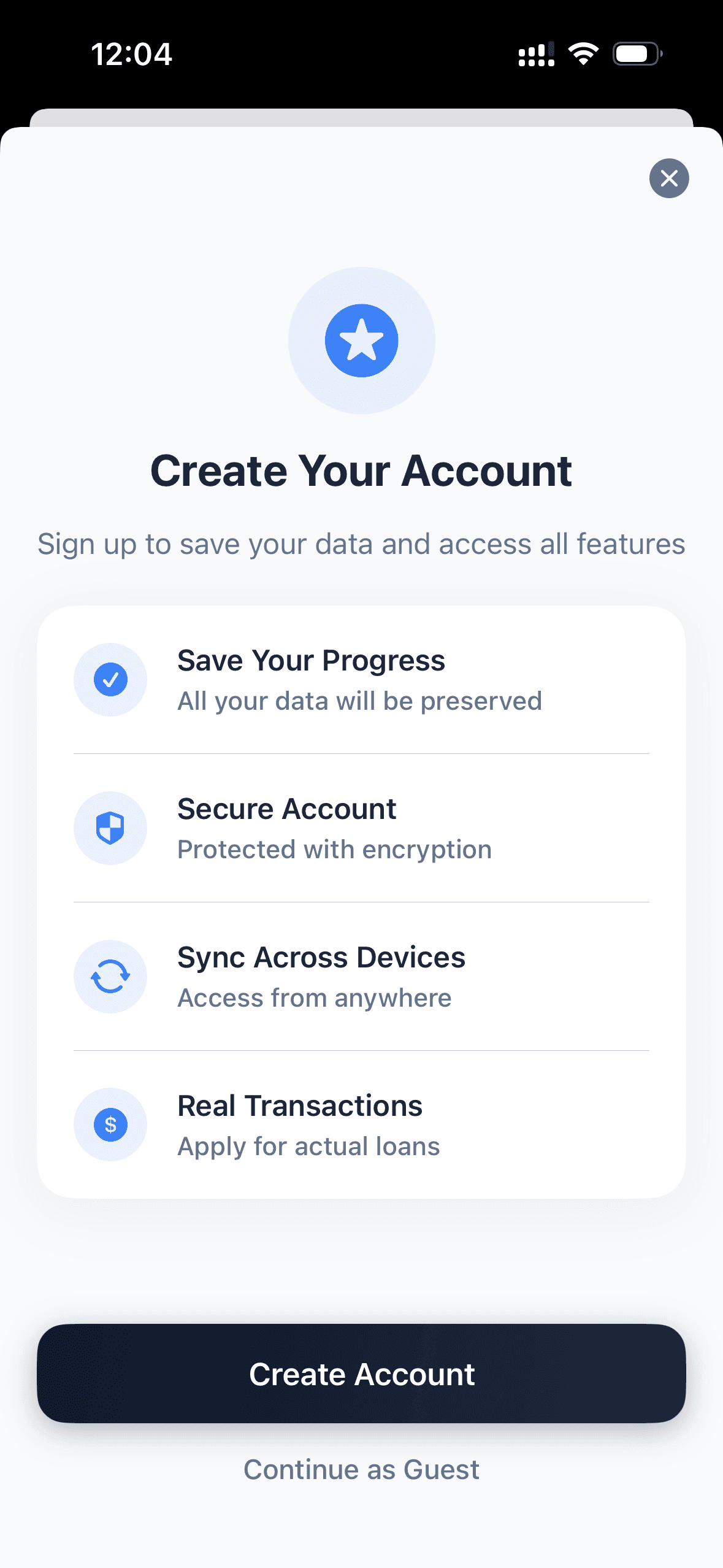 Create Account